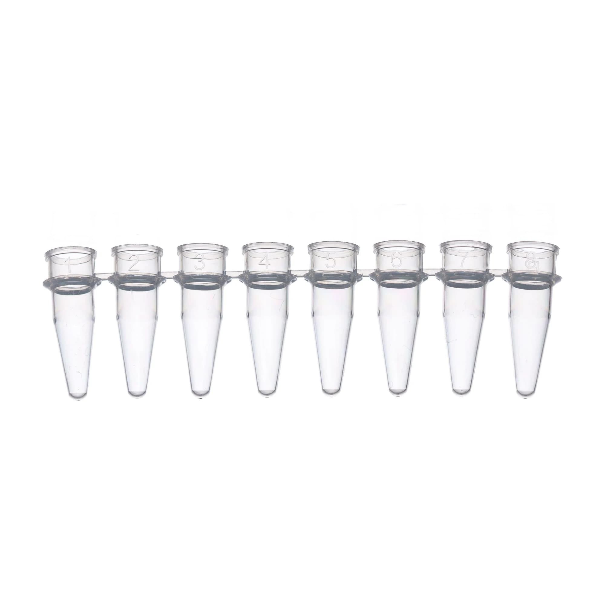 Tiras de 8 Tubos PCR 0.2 ml Cx 125/1250