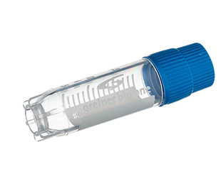 Criotubo 2 ml Tampa rosca externa azul